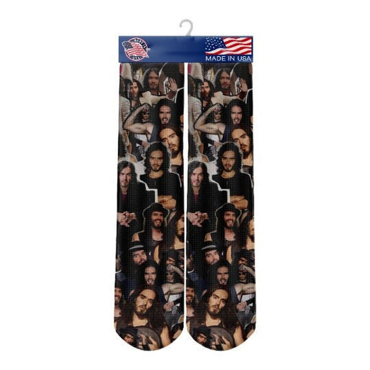 Russel Brand Socks - Custom Celebrity Gift- Russel Brand