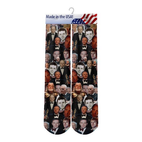 Anthony Hopkins Socks - Custom Socks - Anthony Hopkins Fan Socks