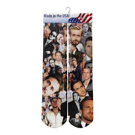 Ryan Gosling Collage Socks