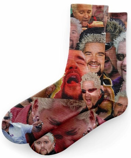 Guy Fieri Socks Guy Fieri Collage Socks