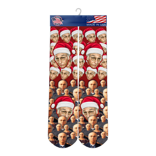 Larry David Socks Larry David Santa Socks Larry David Christmas