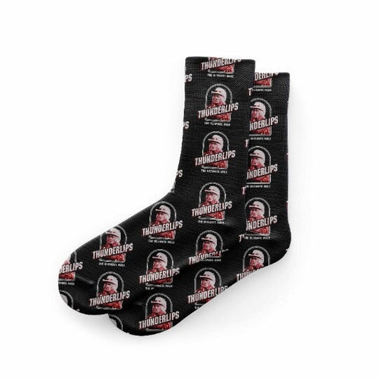 Thunderlips Socks Rocky Socks Wrestling Socks WWF Socks WWE Socks