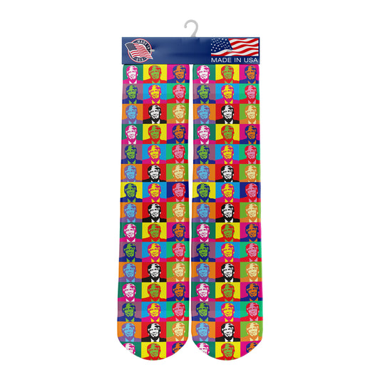 Donald Trump Pop Art Socks Custom Socks Donald Trump Socks