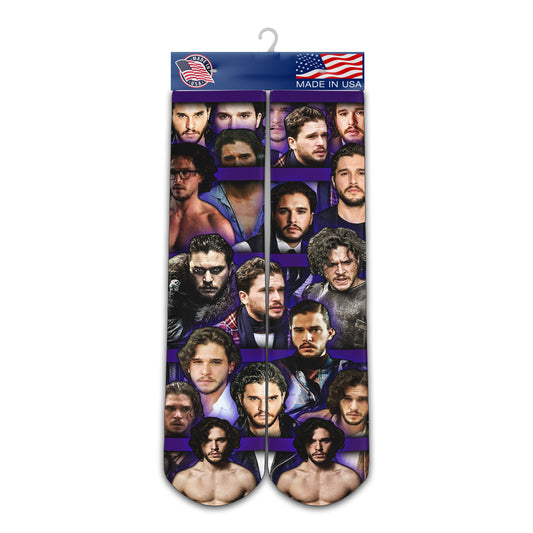 Kit Harrington Socks - Custom Socks - Kit Harrington Fan Socks