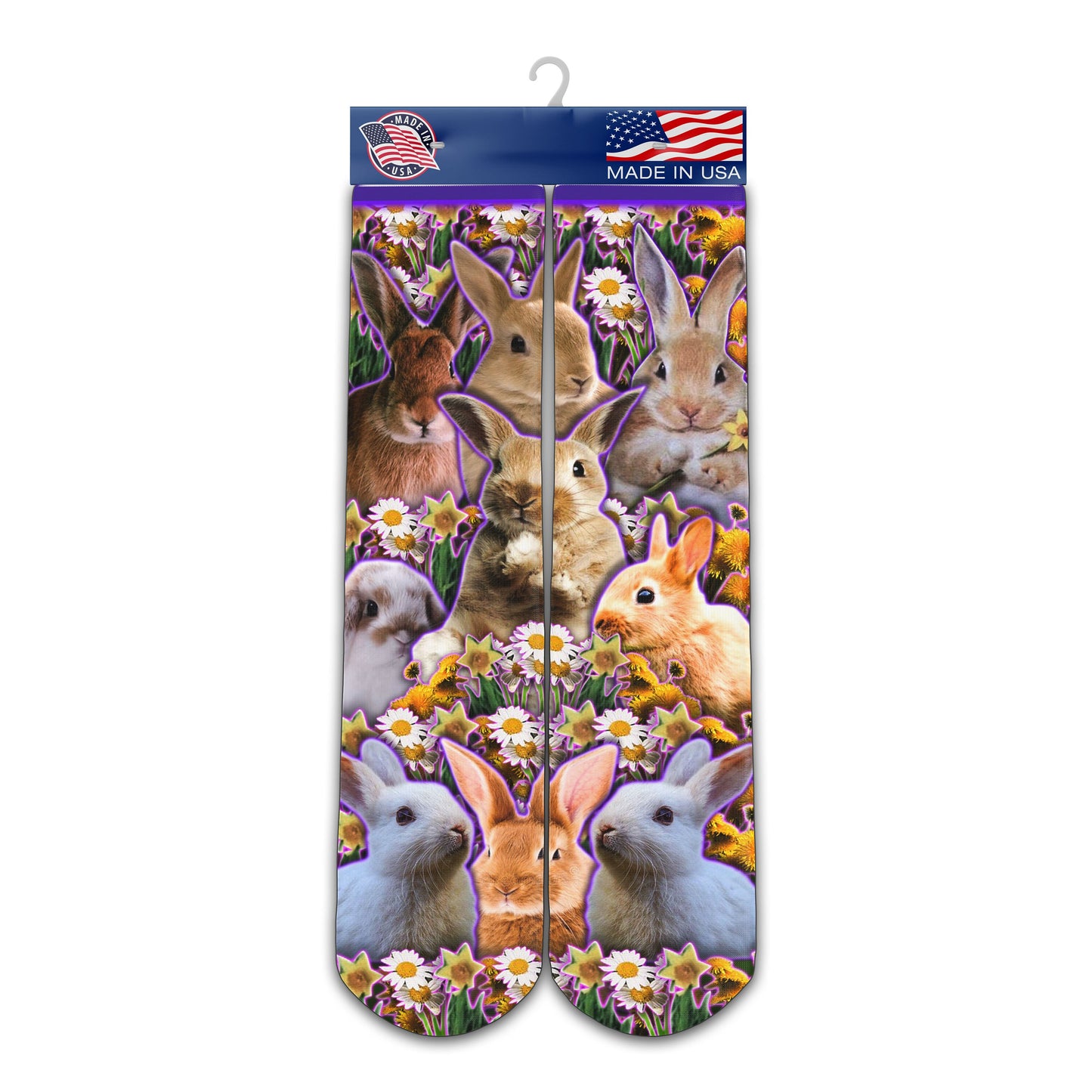 Bunny Socks - Rabbit Socks - Easter Socks