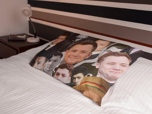 Taron Egerton Pillowcase Taron Egerton Bedroom Pillowcase