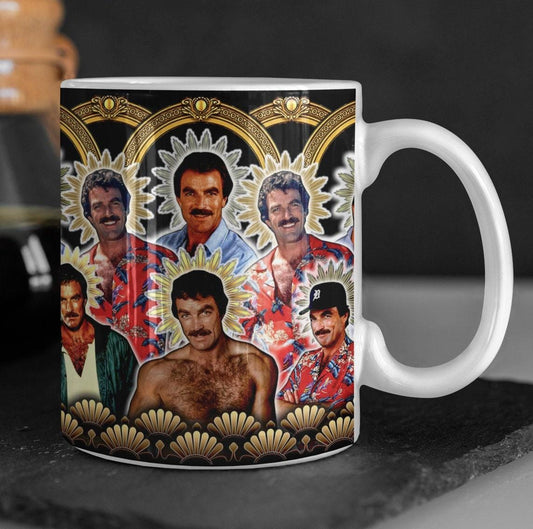 Tom Selleck Mug - 11oz or 15oz - Tom Selleck Coffee Cup Magnum PI Mug