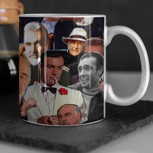 Sean Connery Mug - 11oz or 15oz - James Bond Coffee Cup