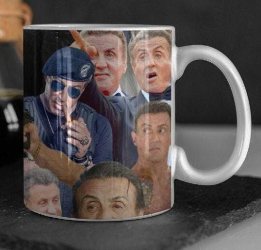 Sylvester Stallone Mug - 11oz or 15oz - Sylvester Stallone Coffee Cup