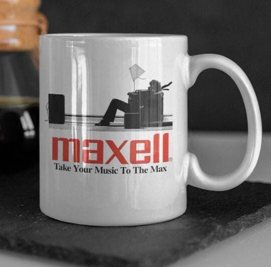 Maxell Mug - 11oz or 15oz - Maxell Cup - Maxell Tape Tribute