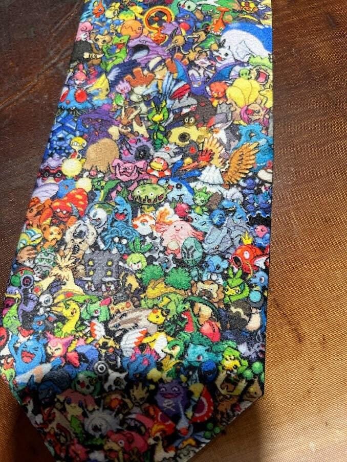 Pokemon Tie Custom Neck Tie