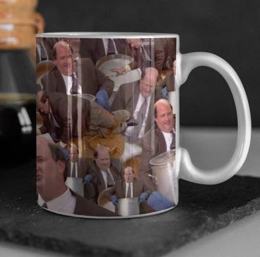Kevin Malone Spilling Chili Mug - 11oz or 15oz - Kevin Malone Cup - The Office Coffee Cup