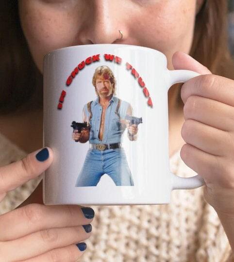 In Chuck We Trust Mug - Chuck Norris Coffee Cup