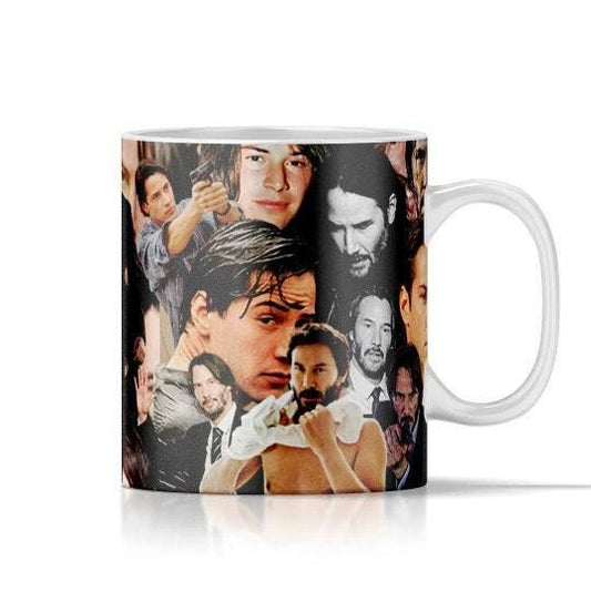 Keanu Reeves Mug - 11oz or 15oz - Keanu Reeves Coffee Cup - Ceramic Mug