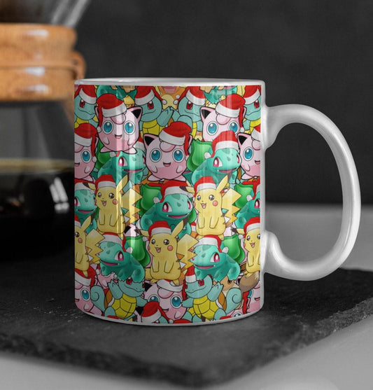Pokemon Christmas Mug - 11oz or 15oz - Pokemon Christmas Cup