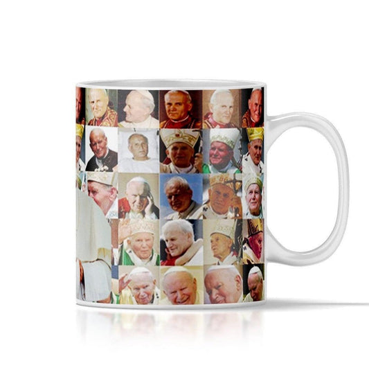 Pope John Paul Mug - 11oz or 15oz - Catholic Church Cup - Ceramic Mug