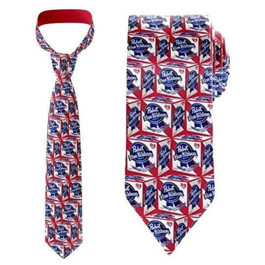 Pabst Blue Ribbon Beer Tie Pabst Blue Ribbon Beer Necktie Tie